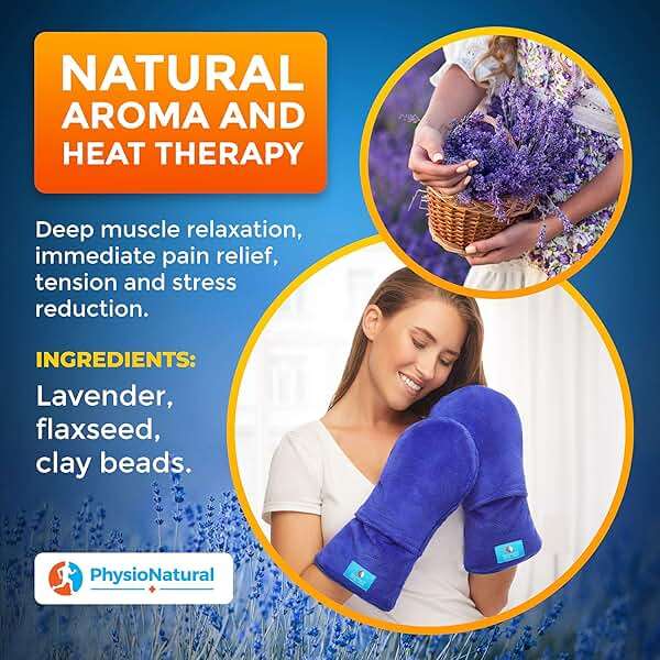 Microwave Safe Therapy Mittens with Flax Seeds - Moist Heat Therapy Relief for Hands and Fingers for Stiff Joints, Trigger Fingers, Inflammation, Raynauds, Carpal Tunnel, Natural Aromatherapy Gloves - Image 2