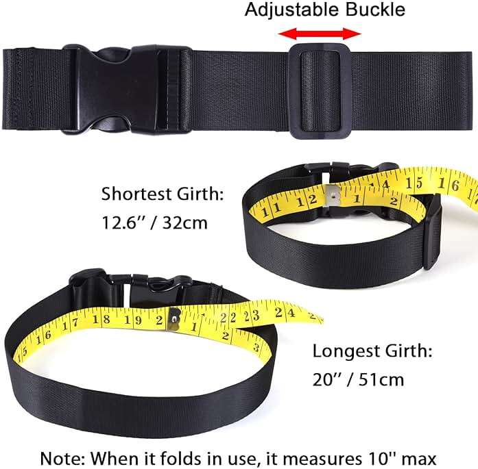 Wisdompro 2 Pcs Add a Bag Luggage Strap, Heavy Duty Adjustable Suitcase Belt Travel Attachment Travel Accessories for Connecting Your Luggage Together - Black - Image 3