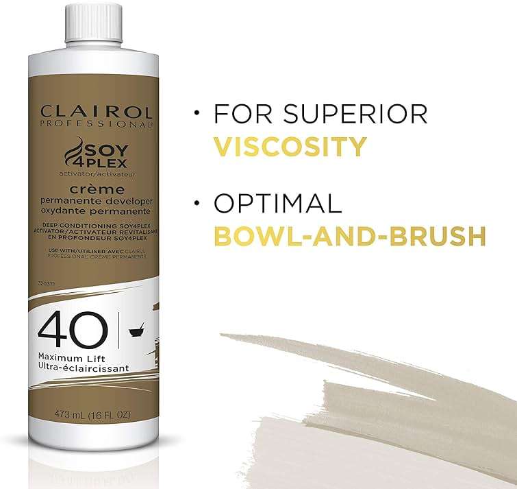 Clairol Professional Crème Permanente 40 Volume Hair Developers, 16 oz. | For Coloring, Lightening & Lifting with Deep Conditioning Formula | Packaging May Vary - Image 4