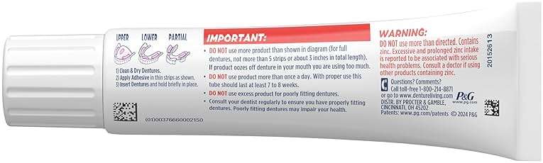 Fixodent Ultra Max Hold Denture Adhesive Cream, 2.2 oz (2-Pack), Strong False Teeth Glue - Image 13