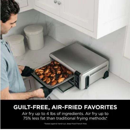Ninja Digital Air Fryer & Toaster Oven | 8-in-1 Functionality | Flip-Up Design | XL Capacity | Air Fry Basket, Sheet Pan, Wire Rack & Crumb Tray | 1800 Watt | Silver | SP101 - Image 13