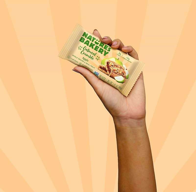 Nature's Bakery Oatmeal Crumble Bars, Apple, 6-6 Count Boxes (36 Bars), Vegan Snacks, Non-GMO - Image 6