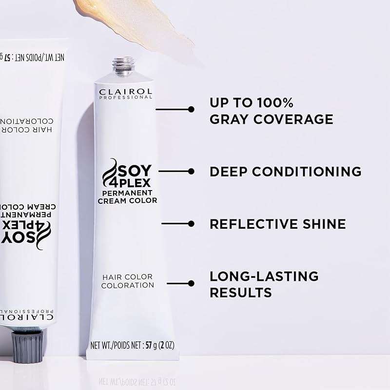 Clairol Professional Permanent Cream Hair Color | Blonde, Brown, Black, & Red-Violet Shades for 100% Gray Coverage | Deep Conditioning & Fade Resistant Results - Image 8