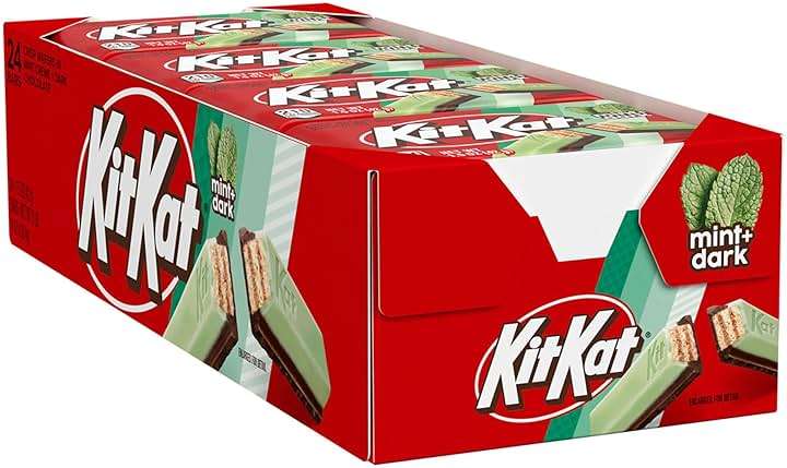 KIT KAT DUOS Dark Chocolate Mint Wafer Candy Bars, 1.5 oz (24 Count) - Image 4