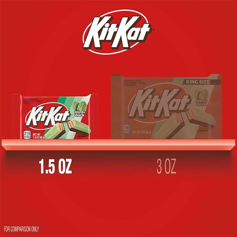 KIT KAT DUOS Dark Chocolate Mint Wafer Candy Bars, 1.5 oz (24 Count) - Image 8
