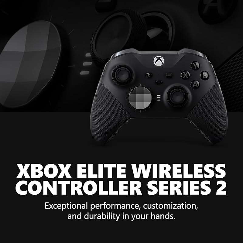Xbox Elite Series 2 Core Wireless Gaming Controller – Black – Xbox Series X|S, Xbox One, Windows PC, Android, and iOS - Image 2