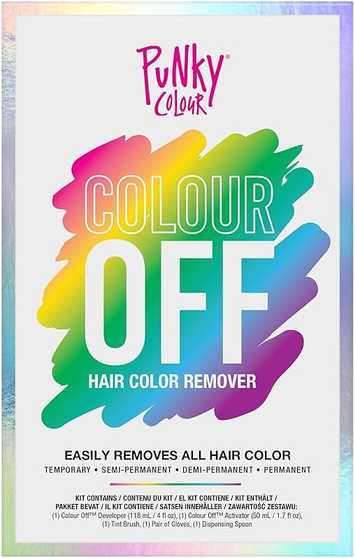Punky Colour Off Hair Color Remover – Hair Dye Remover, Easily Removes Temporary, Permanent & Semi Permanent Dye, Ammonia Free, Bleach Kit - Product Image