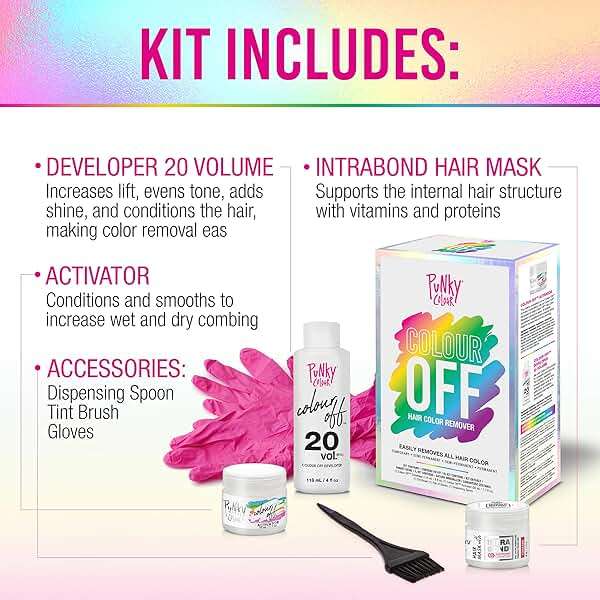 Punky Colour Off Hair Color Remover – Hair Dye Remover, Easily Removes Temporary, Permanent & Semi Permanent Dye, Ammonia Free, Bleach Kit - Image 3