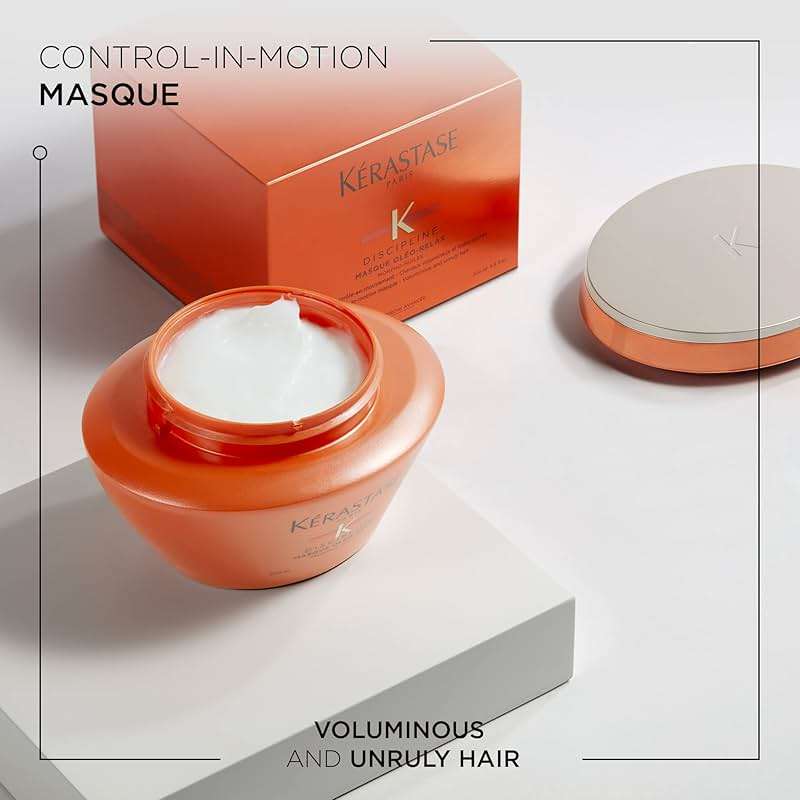 Kerastase Discipline Masque Oleo-Relax Hair Mask | Deep Nourishing Hair Mask | Moisturizes Hair and Provides Shine | With Shorea Butter and Coconut Oil | For All Hair Types | 6.8 Fl Oz - Image 2