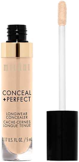 Milani Conceal + Perfect Longwear Concealer Full Coverage Infused with Hyaluronic Acid & Vitamin E, Cover Dark Circles, Blemishes & Skin Imperfections for Long-Lasting Wear - Light Nude - Image 2