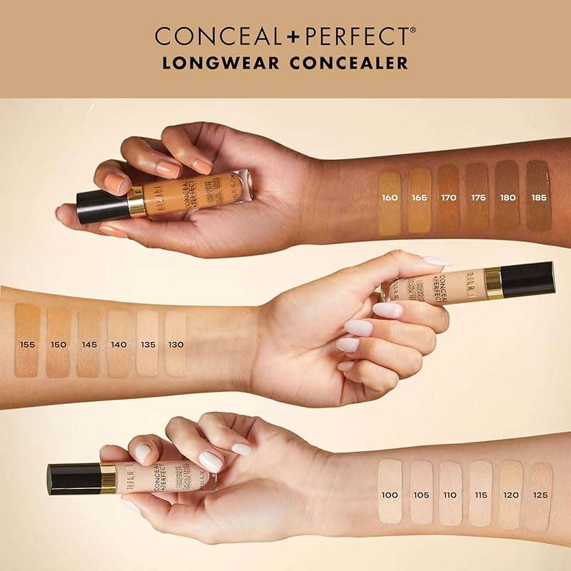 Milani Conceal + Perfect Longwear Concealer Full Coverage Infused with Hyaluronic Acid & Vitamin E, Cover Dark Circles, Blemishes & Skin Imperfections for Long-Lasting Wear - Light Nude - Image 3
