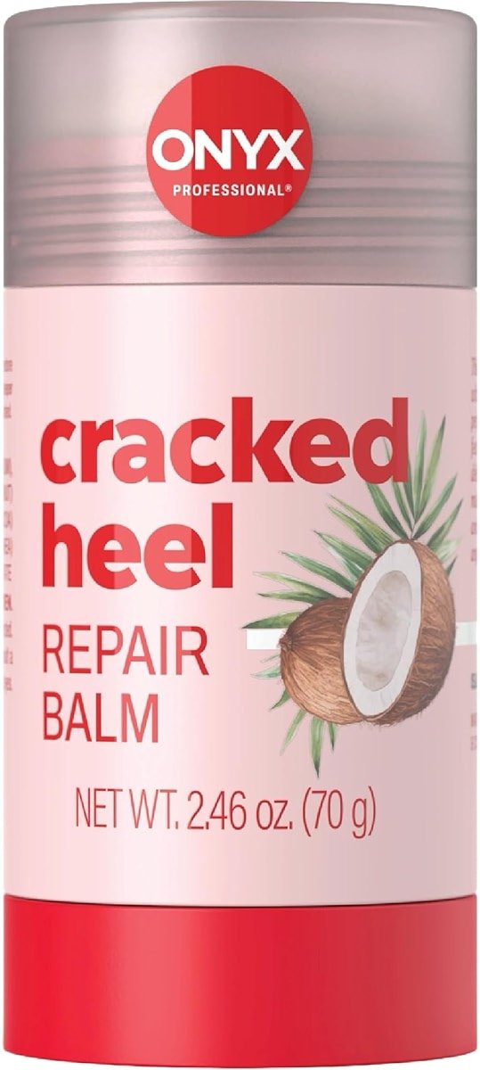 Onyx Professional Cracked Heel Repair Balm Stick for Dry Cracked Feet Treatment, Coconut Scent, 1 pack - Moisturizing Foot Balm, Rolls On, Cracked Heel Treatment - Product Image