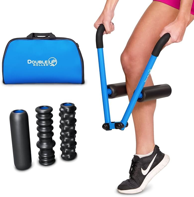 DoubleUP Roller Performance Kit - Muscle Massager with Lever-Action Pressure Control and Quick-Change Rollers - Product Image