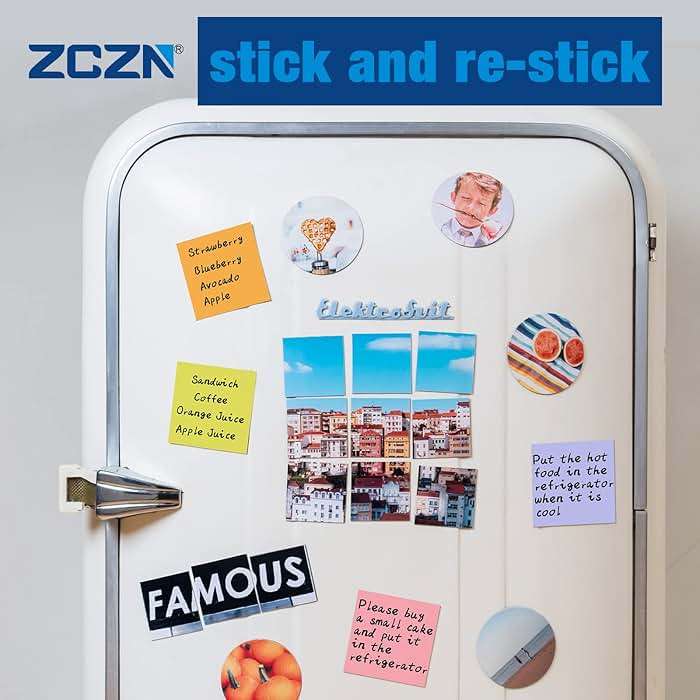 ZCZN 400 Sheets Pop-up Sticky Notes, 3 x 3 Inches, 4 Pads Bright Color Self-Stick Notes, 100 Sheets/Pad, Green - Image 4