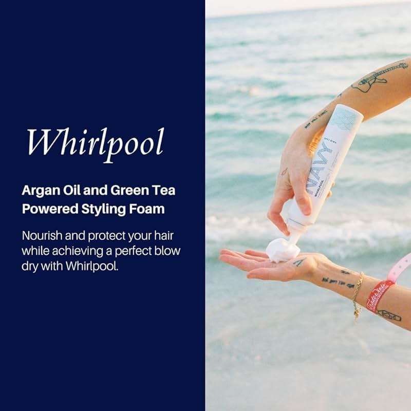 NAVY Hair Care Whirlpool Styling Foam for Curly Hair | Made with Argan Oil and Green Tea for Frizz Control | 6 oz - Image 5