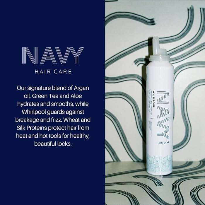 NAVY Hair Care Whirlpool Styling Foam for Curly Hair | Made with Argan Oil and Green Tea for Frizz Control | 6 oz - Image 6