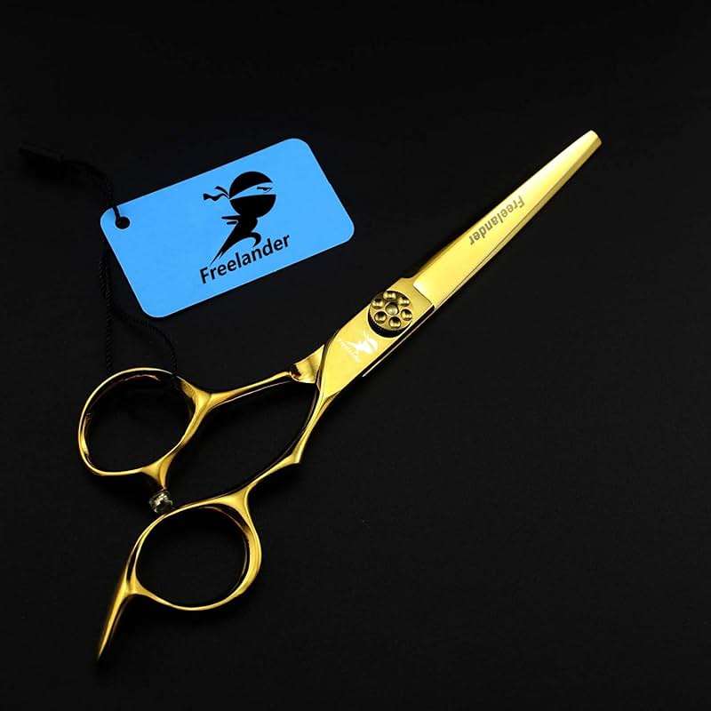 Hair Cutting Scissors, 6.0 Inch Golden Professional Japan 440C Hair Cutting Scissor - Salon Right-Hand Razor Edge Barber Scissors, Hand Sharpened - Image 2