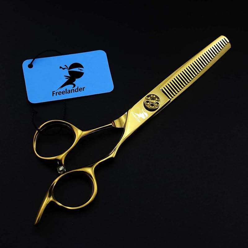 Hair Cutting Scissors, 6.0 Inch Golden Professional Japan 440C Hair Cutting Scissor - Salon Right-Hand Razor Edge Barber Scissors, Hand Sharpened - Image 4