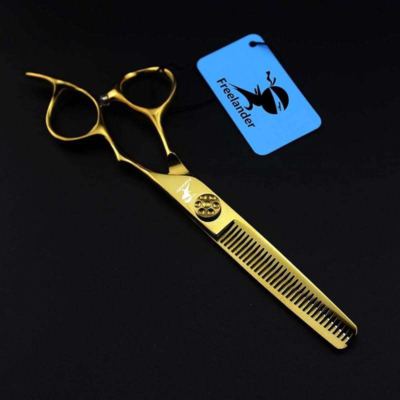 Hair Cutting Scissors, 6.0 Inch Golden Professional Japan 440C Hair Cutting Scissor - Salon Right-Hand Razor Edge Barber Scissors, Hand Sharpened - Image 6