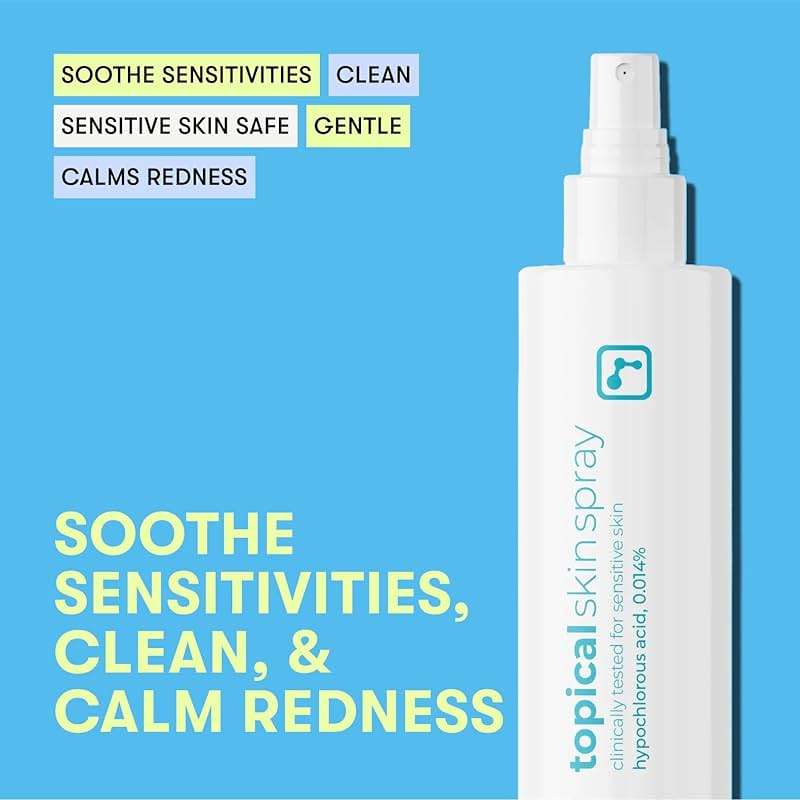 BRIOTECH Hypochlorous Acid Spray for Face - Topical Skin Spray to Calm Redness & Irritation, Gentle Daily Face Mist for Sensitive Skin, Barrier Support, HOCl Spray for Face & Body, 8.5 oz (1 Pack) - Image 4