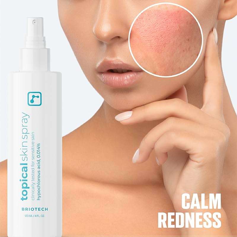 BRIOTECH Hypochlorous Acid Spray for Face - Topical Skin Spray to Calm Redness & Irritation, Gentle Daily Face Mist for Sensitive Skin, Barrier Support, HOCl Spray for Face & Body, 8.5 oz (1 Pack) - Image 6
