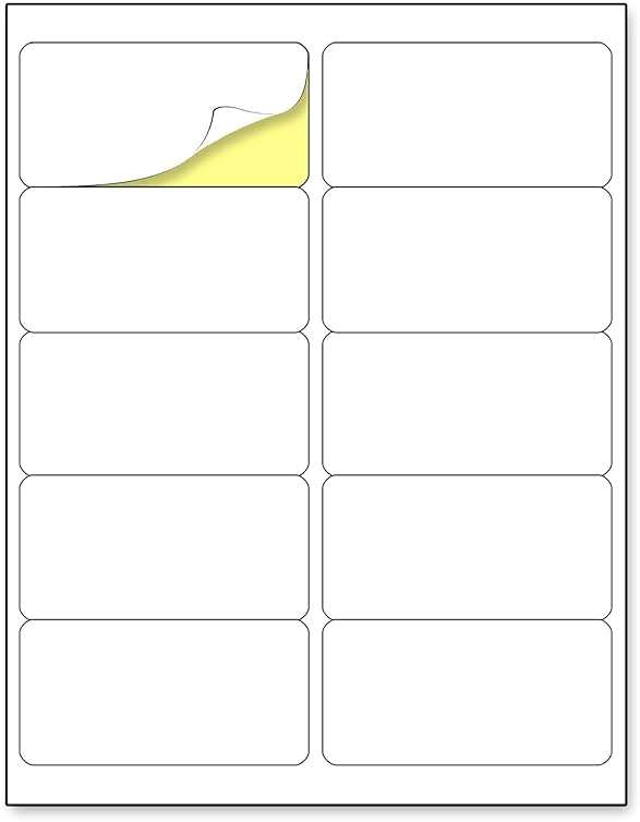 (2" x 4") 30 Sheets, Printable White Sticker Labels, Laser/Inkjet Printing - Matte, 10 per Page - Image 1