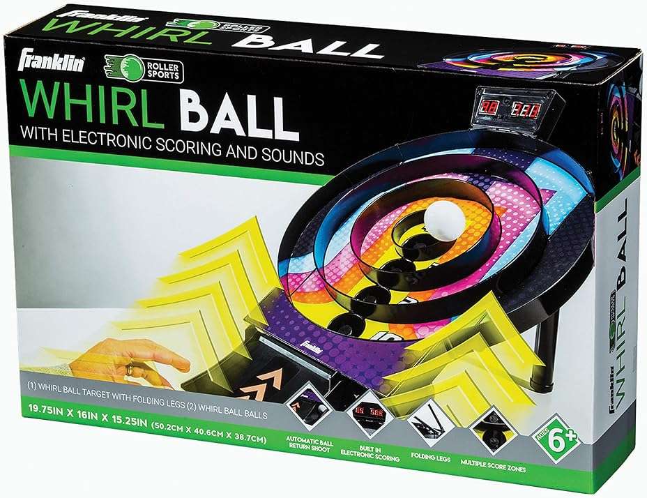 Franklin Sports Whirl Ball Arcade Game - Game Room Ready Tool Free Arcade Game - Auto Scoring Electronics with Arcade Ball Return Ramp Great for Kids and Family Fun! - Image 8