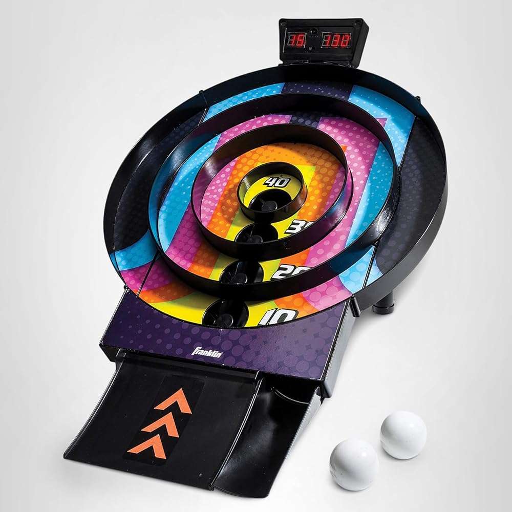 Franklin Sports Whirl Ball Arcade Game - Game Room Ready Tool Free Arcade Game - Auto Scoring Electronics with Arcade Ball Return Ramp Great for Kids and Family Fun! - Image 9