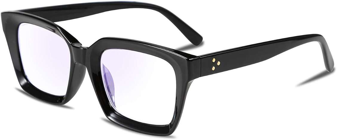 FEISEDY Retro Square Blue Light Blocking Reading Glasses Anti Glare Digital Eyestrain Reader B2479 - Image 1