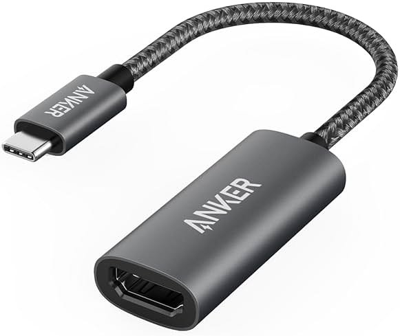 Anker USB C to HDMI Adapter (4K@60Hz), 310 USB-C Adapter (4K HDMI), for MacBook Pro, MacBook Air, iPad Pro, Pixelbook, XPS, Galaxy, and More(Compatible with Thunderbolt 3 Ports) - Product Image