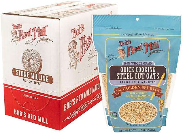 Bob's Red Mill Quick Cooking Steel Cut Oats, 22oz (Pack of 4) - Non GMO, Whole Grain, Vegan, Kosher - Image 1