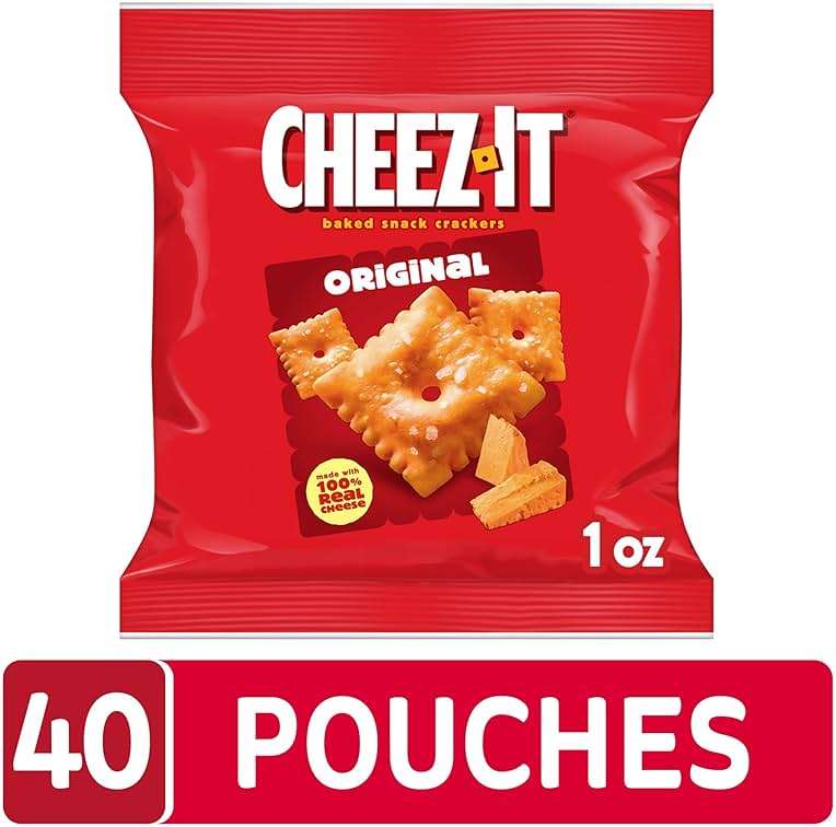 Cheez-It Cheese Crackers, Baked Snack Crackers, Lunch Snacks, Original (40 Packs) - Image 4