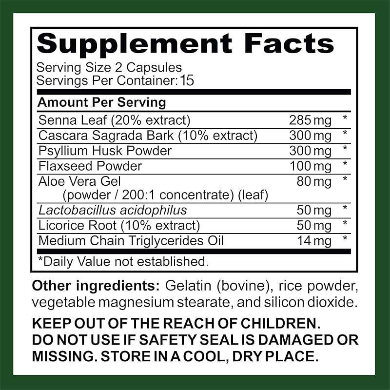 Saint Mingiano 15 Day Cleanse | Colon Detox with Natural Laxative for Constipation & Bloating. 30 Pills to Detoxify & Boost Energy | Extra-Strength Senna Leaf Supplements | Strong for Some People. - Image 4