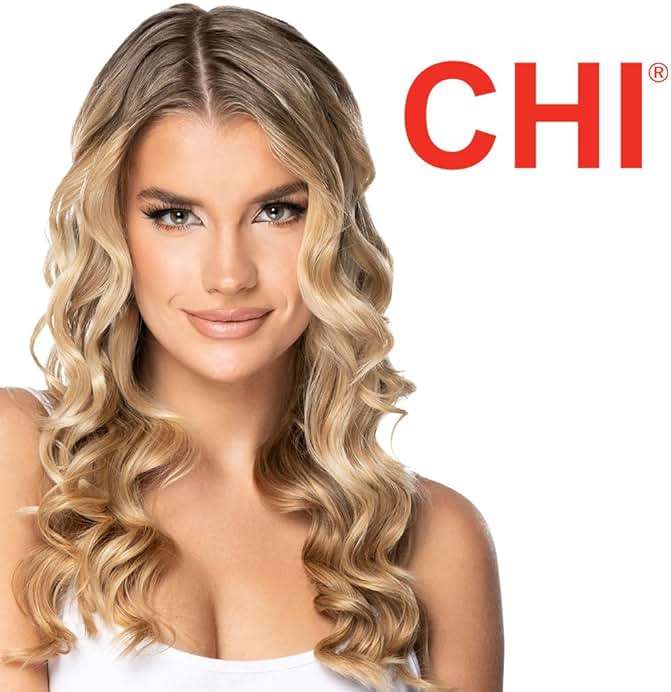 CHI Tourmaline Ceramic Curling Iron, Adjustable Temperature, Professional Tourmaline Hair Curler with Auto Shut-Off for Smooth, Frizz-Free Curls & Waves, 1″ Barrel - Image 5