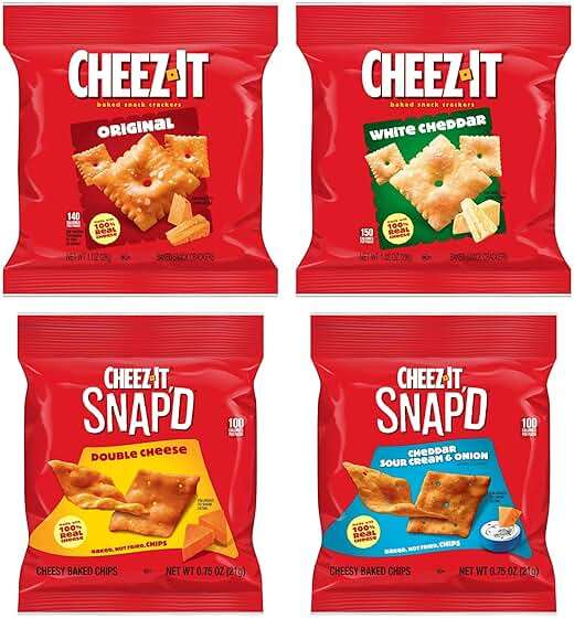 Cheez-It Cheese Crackers, Baked Snack Crackers, Lunch Snacks, Variety Pack (42 Packs) - Image 7