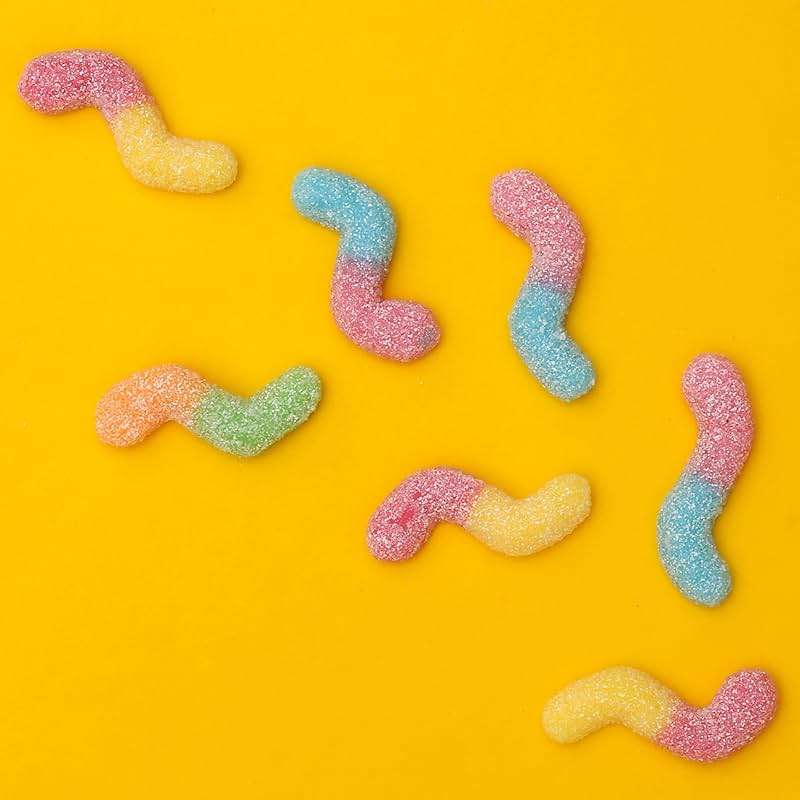 Yupik Sour Gummy Neon Worms, 2.2 lb (35.2 oz), Gluten-Free, Sweet & Sour, Fruity Flavors, Sugary Coating, Chewy Small Gummies, Fun Treat, Sweet Candy, Delicious Snack, Ideal for Gifting, Holidays & Baking - Image 7