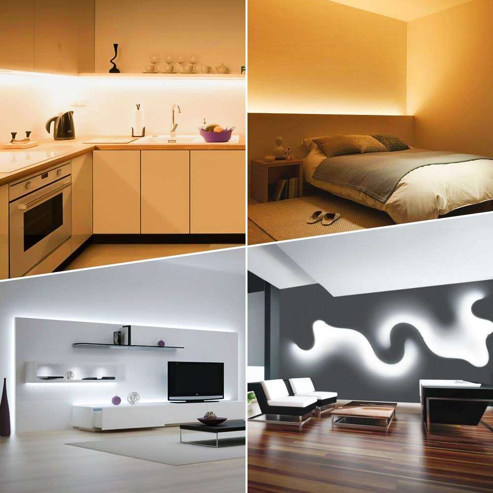 NOVOSTELLA 20ft Tunable White LED Strip Light kit Dimmable 3000K-6500K 24V LED Tape Light with Remote Flexible Rope LED Ribbon for Bedroom Home Lighting Mirror Kitchen Bar Cabinet Daylight Warm White - Image 7