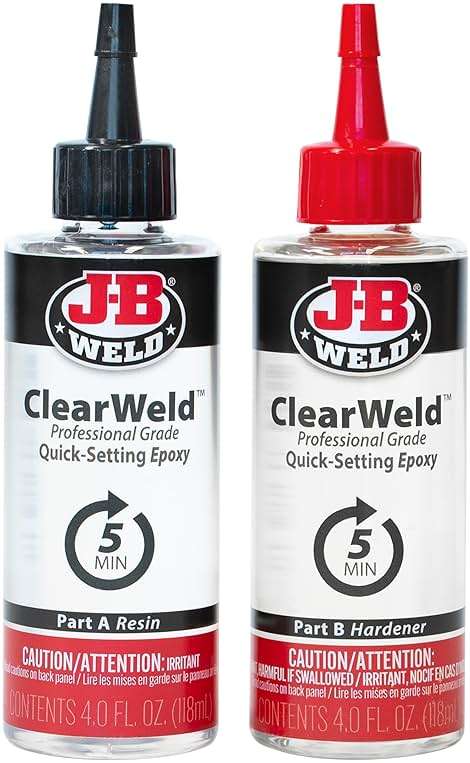 J-B Weld Pro Size ClearWeld 5 Minute Set Epoxy - Image 2
