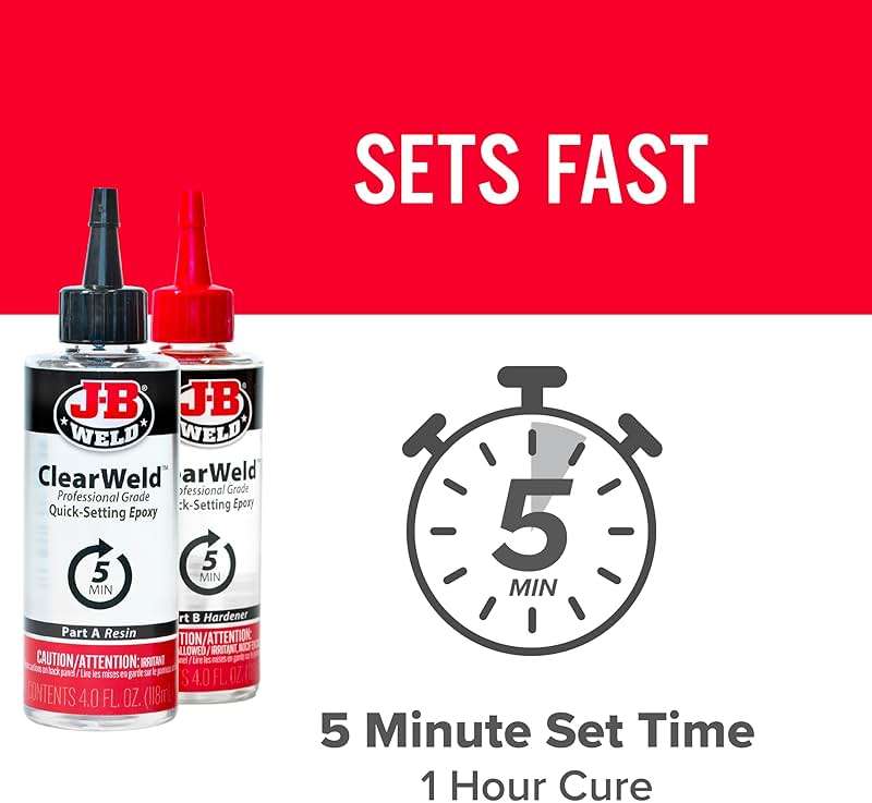 J-B Weld Pro Size ClearWeld 5 Minute Set Epoxy - Image 3