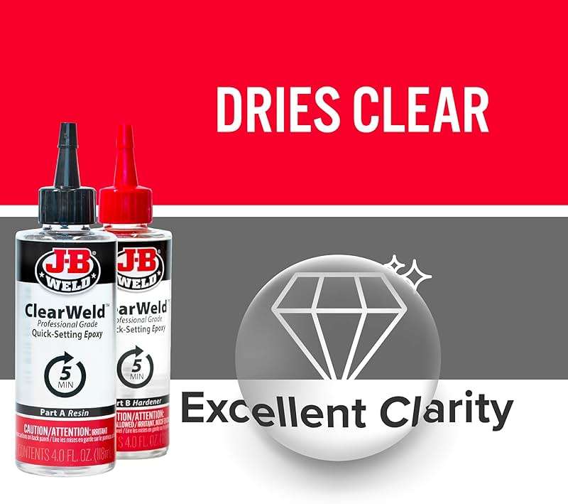 J-B Weld Pro Size ClearWeld 5 Minute Set Epoxy - Image 5