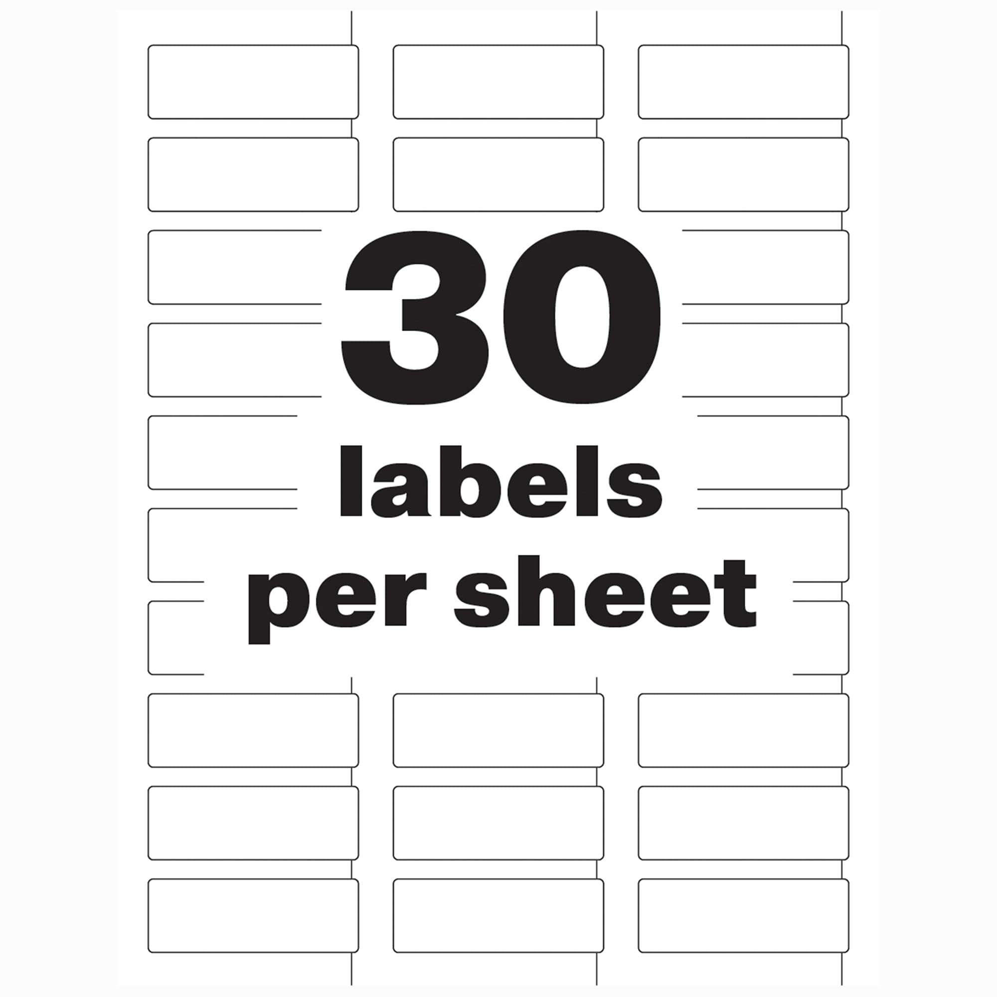 Avery White Asset Tag Labels, 3/4" x 2", Laser Printable Tags, 240 Waterproof Labels (61526) - Image 7