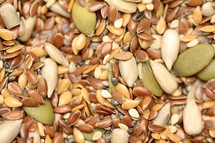 Yupik Organic Super 6 Seeds Mix, 2.2 lb (35.2 oz), GMO-Free, Kosher, Vegan, Rich in Fiber, Nutritious Raw Snack & Topping, With Brown & Golden Flax Seeds, Sunflower, Sesame, Chia & Pumpkin - Image 3