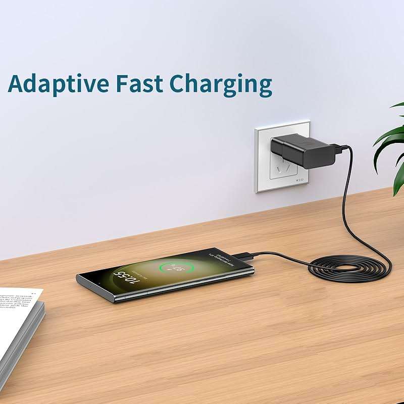 Android Phone Charger, Samsung Charger Fast Charging Cord with 6.6ft Type C Cable for Samsung Galaxy S26/S25/S24/S24Ultra/S23/S23 Ultra/S22/S21/S20/S20+/S10/S10+/S10e/S9/S9+/S8/Note 8/9/10/20 - Image 4