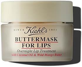 Kiehl's Buttermask For Lips, Hydrating Overnight Lip Mask, Nourishes & Restores Dry Lips, Intense Hydration, with Coconut Oil & Wild Mango Butter, Paraben-free, Fragrance-free - 0.35 fl oz - Product Image