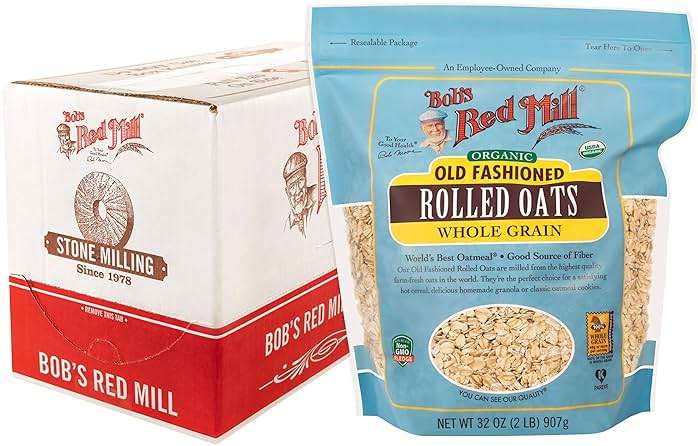 Bob's Red Mill Organic Old Fashioned Rolled Oats, 32oz (Pack of 4) - Organic, Non GMO, Whole Grain, Vegan, Kosher - Image 2