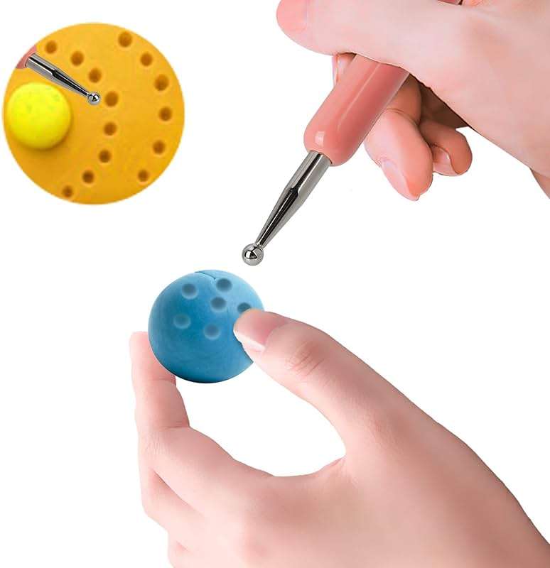 5 Pcs Pattern Tracing Stylus, Ball Embossing Stylus for Transfer Paper, Tracing Tools for Drawing, Embossing Tools for Paper, Art Dotting Tools for Nail Art, Ball Tip Clay Tools Sculpting Stylus - Image 7
