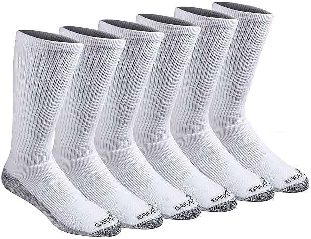 Dickies Men's Dri-Tech Moisture Control Boot-Length Socks, Available in L-XL (6, 12 Pairs) - Image 1