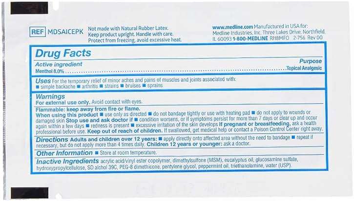Medline ActivICE Topical Pain Reliever Gel, Great for Arthritis, Muscle Aches and Back Injuries, 5 grams - 100 Packs - Image 3