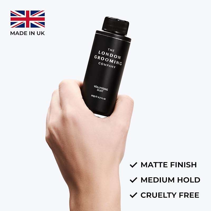 The London Grooming Company - Matte Hair Powder for Men | Texture Powder for Styling | Medium All-Day Hold 0.7 Ounces (20 grams) - Image 5