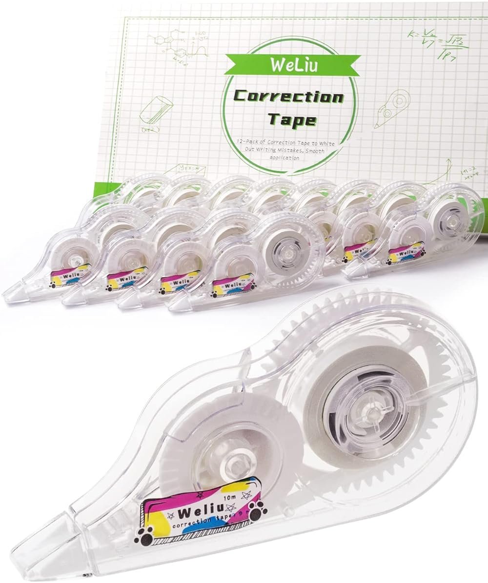 WeLiu Correction Tape, 12-Pack - Product Image
